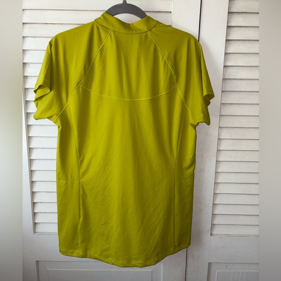 Title Nine Sunbuster Half Zip Short Sleeve Top Green Size L - Picture 4 of 5